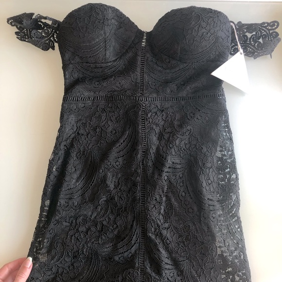 NWT Black Lace Dress - Love Triangle US 4 - Picture 2 of 4